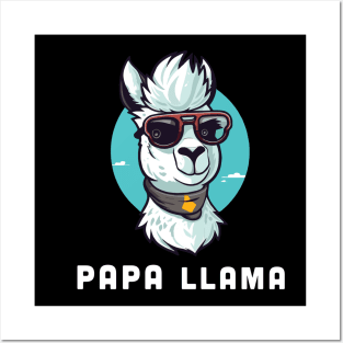 Papa Llama Posters and Art